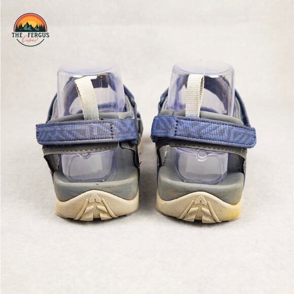 Teva Strappy Sandals Blue Gray Hiking Adjustable Strap Unisex Kids Size 6 - Picture 7 of 12